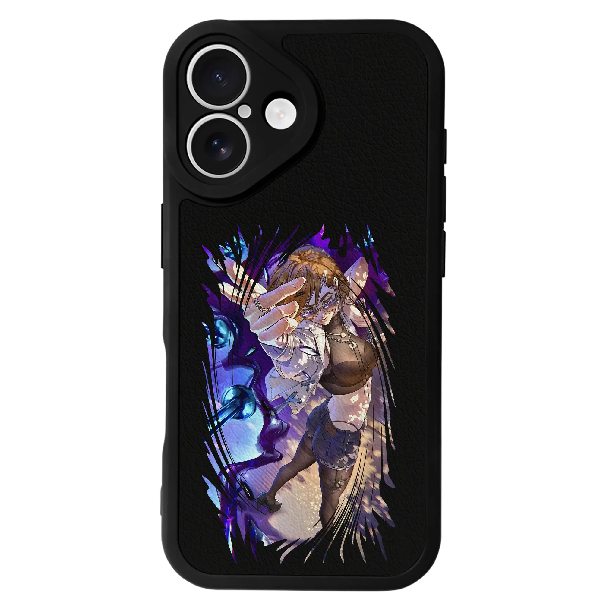 呪術廻戦 グッズ,釘崎 野薔薇 - IPhone 16シリーズ対応 ・ シリコンスマホケース ・ レザー調 ・ 高精度フィット ・ 耐衝撃 ・ ワイヤレス充電対応 ・ 精密カット